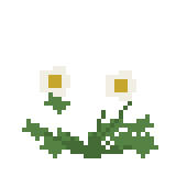 シロツメクサのドット絵
