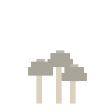 ヒトヨタケ類のドット絵